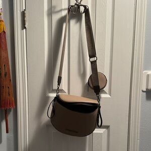 Montana West Tan and Black Crossbody Bag
